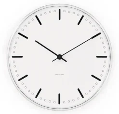 Horloge murale Arne Jacobsen City Hall, Blanc, Ø16 cm