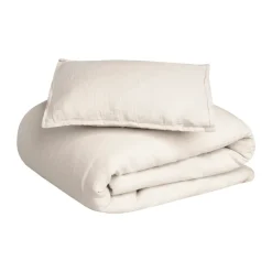 Housse de couette et taie d'oreiller Eggshell Muslin junior, 100x140 cm/40x60 cm