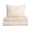 Housse de couette et taie d'oreiller Bluebell Muslin, 140x200 cm/50x70 cm