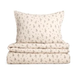Housse de couette et taie d'oreiller Bluebell Muslin, 140x200 cm/50x70 cm
