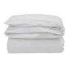 Housse de couette Hotel Percale 220x220 cm, Blanc-beige clair