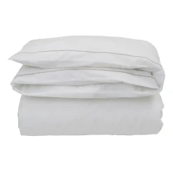 Housse de couette Hotel Percale 220x220 cm, Blanc-beige clair
