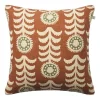Housse de coussin Alok 50x50 cm, Terre cuite-vert cactus