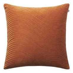 Housse de coussin Kunal 50x50 cm, Terre cuite