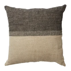Housse de coussin Levi 60x60 cm, Noir/naturel
