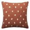 Housse de coussin Yash reverse 50x50 cm, Base terre cuite
