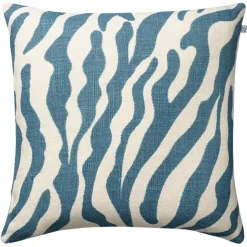 Housse de coussin Zèbre 50 x 50 cm, Bleu ciel