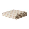 Housse de lit Julien 180x260 cm, Off-white-rouge-brun