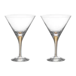 Intermezzo verres à martini 25 cl lot de 2, Or