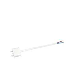 Interrupteur de lampe DCL, blanc, avec fil 18 cm, non mis à la terre