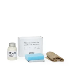 Kit d'entretien avec huile blanche Stolab, huile blanche, 250 ml, pour frêne et bouleau