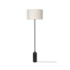 Lampadaire Gravity, acier noir/toile