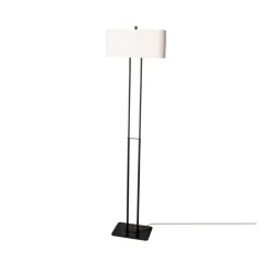 Lampadaire Luton, noir/blanc