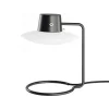 Lampe de table AJ Oxford 28 cm noir, Verre opale