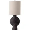 Lampe de table Bloomingville Sergio 54,5cm, Marron, terre cuite