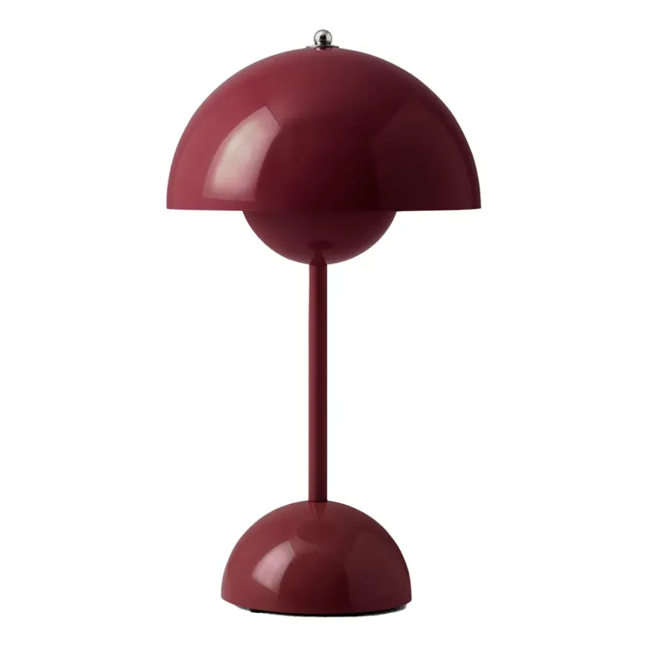 Lampe de table Flowerpot portable VP9, Dark plum