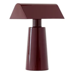 Lampe de table portable Caret MF1, Dark burgundy
