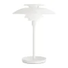 Lampe de table portable PH 80, Verre opalin blanc, blanc