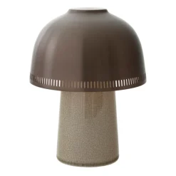 Lampe de table Raku SH8, Gris beige et bronze