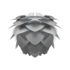 Lampe Silvia gris, Ø32 cm