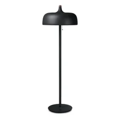 Lampe sur pied Acorn, Noir mat