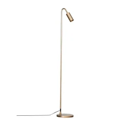 Lampe sur pied Curve 146 cm, Or mat