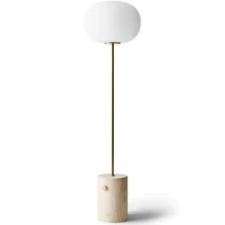 Lampe sur pied JWDA, Travertin-Laiton
