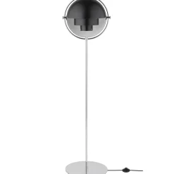 Lampe sur pied Multi-Lite, Chrome-noir