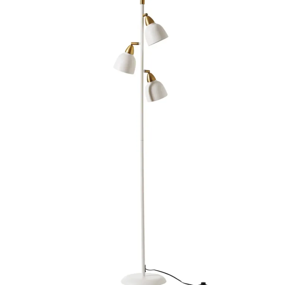 Lampe sur pied Urban Triple, Matt whisper white