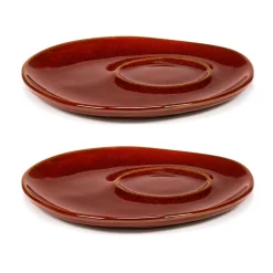 La Mère soucoupe pour tasse à expresso Ø11 cm lot de 2, Venetian red