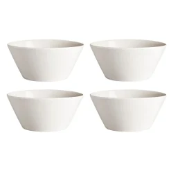 Lot de 4 bols Kalk 60cl, blanc