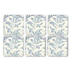 Lot de 6 sous-verres Willow Bough, Bleu
