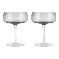 Lot de 2 verres à champagne Belo 20 cl, Fumée