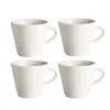Lots de 4 mugs Kalk 30cl, blanc