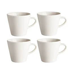 Lots de 4 mugs Kalk 30cl, blanc