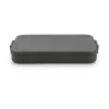 Lunch box plate Make & Take 1,1 L, Gris foncé