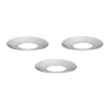 Manchon de bougie Nagel STOFF, 3 pièces, Chrome
