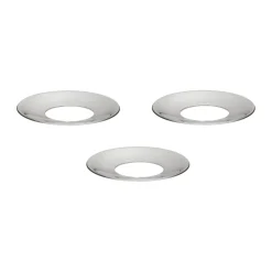 Manchon de bougie Nagel STOFF, 3 pièces, Chrome