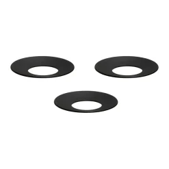 Manchon de bougie Nagel STOFF, 3 pièces, Noir