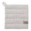 Manique Ernst rayée 23x25 cm, Rayé beige-blanc