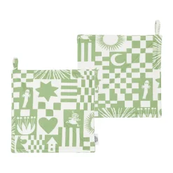 Manique Party mumin 22x22 cm 2-pack, Vert