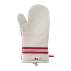 Maniques Staub 2 pièces coton, Cerise-beige