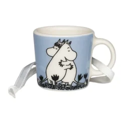 Mini mug Moomin Kärlek cadeau boîte, Bleu