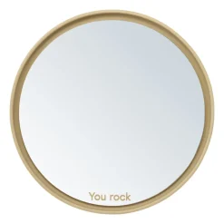 Miroir de table Mirror Mirror Ø21 cm, Beige