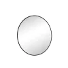 Miroir Haga Basic Rond, noir