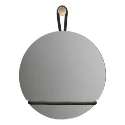 Miroir Lasso rond, Transparent-noir