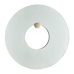 Miroir mural Castellum Ø80 cm, Clear-travertine