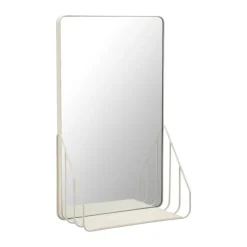 Miroir Nod avec étagère 30x50 cm, Beige