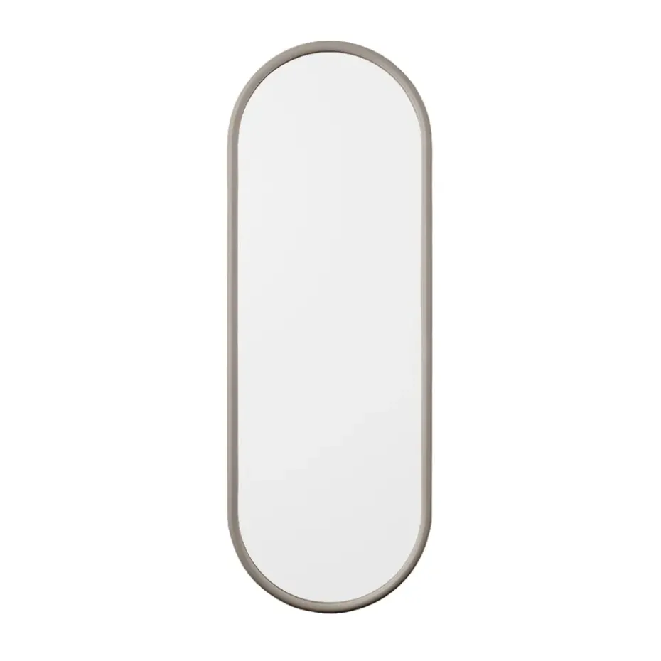Miroir oval Angui 78 cm, Taupe