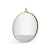 Miroir rond Comma Ø52 cm, Frêne lacqué